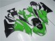 Grün Glänzendes Schwarz 2009-2012 Kawasaki ZX6R Motorrad Verkleidung Kit