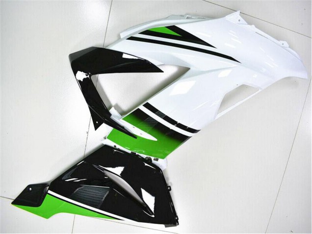 Grün Weiß Glänzendes Schwarz 2013-2018 Kawasaki ZX6R Motorrad Verkleidung