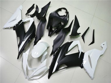 Weiß Matt Schwarz 2013-2018 Kawasaki ZX6R Abs Verkleidungen