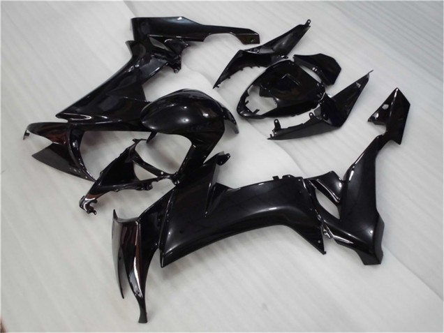 Glänzendes Schwarz 2008-2010 Kawasaki ZX10R Motorrad Verkleidung