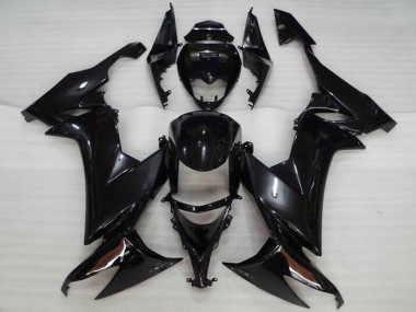 Glänzendes Schwarz 2008-2010 Kawasaki ZX10R Motorrad Verkleidung