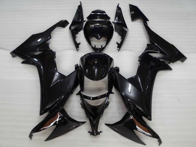 Glänzendes Schwarz 2008-2010 Kawasaki ZX10R Motorrad Verkleidung