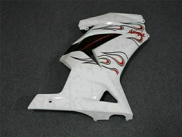 Weiß Rot 2008-2012 Kawasaki EX250 Motorrad Verkleidung