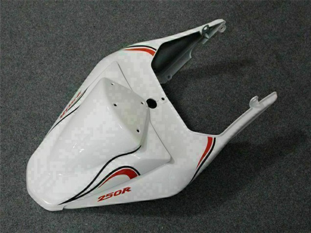 Weiß Rot 2008-2012 Kawasaki EX250 Motorrad Verkleidung