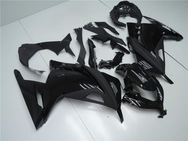 Glänzendes Schwarz Matt Schwarz 2013-2024 Kawasaki Ninja 300 EX300R Motorrad Verkleidung