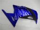 Blau Schwarz Weiß Flamme 2013-2024 Kawasaki Ninja 300 EX300R Motorrad Verkleidung