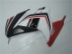 Weiß Rot Schwarz 2013-2024 Kawasaki Ninja 300 EX300R Motorrad Verkleidung