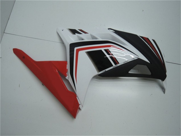 Weiß Rot Schwarz 2013-2024 Kawasaki Ninja 300 EX300R Motorrad Verkleidung