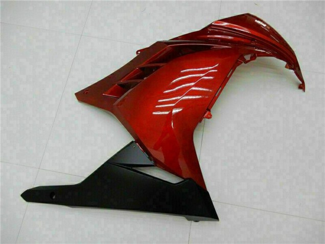 Rot Schwarz 2013-2024 Kawasaki Ninja 300 EX300R Motorrad Verkleidung