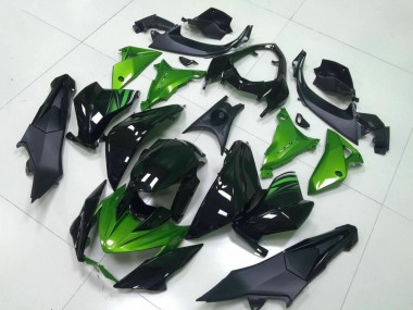 Grün Glänzendes Schwarz 2013-2018 Kawasaki Z800 Motorrad Verkleidung