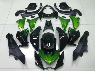 Grün Glänzendes Schwarz 2013-2018 Kawasaki Z800 Motorrad Verkleidung