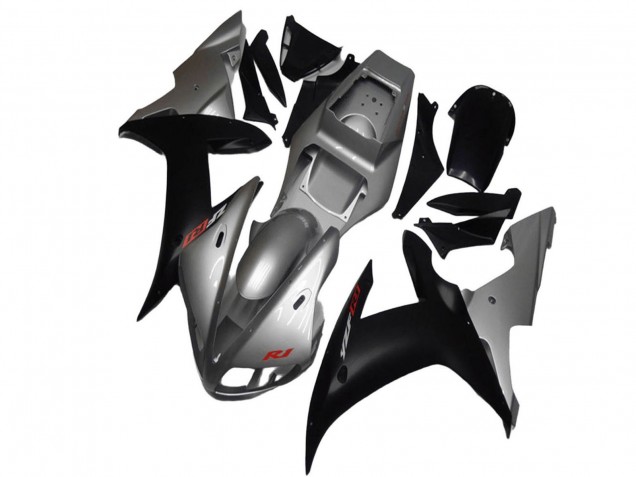 Silber Matt Schwarz 2002-2003 Yamaha YZF R1 Motorrad Verkleidung