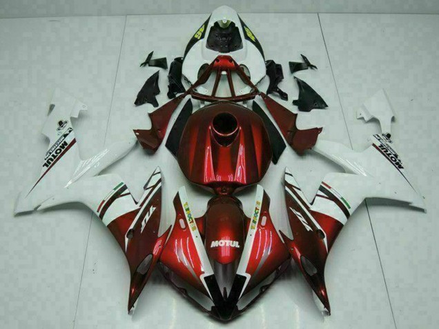 Weiß Rot Gelb Motul 46 2004-2006 Yamaha YZF R1 Motorrad Verkleidung