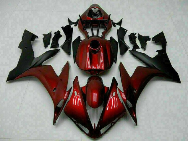 Kastanienbraun Rot Matt Schwarz 2004-2006 Yamaha YZF R1 Motorrad Verkleidung