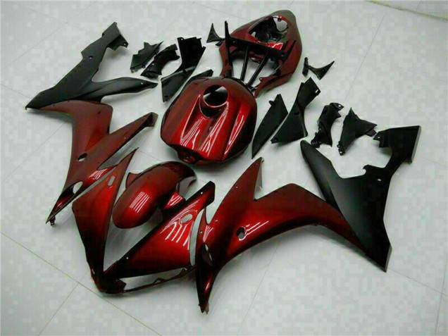 Kastanienbraun Rot Matt Schwarz 2004-2006 Yamaha YZF R1 Motorrad Verkleidung