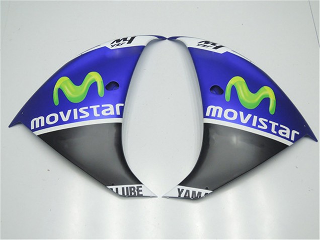 Blau Weiß Schwarz Grün MoviStar Yamalube ENEOS 2012-2014 Yamaha YZF R1 Motorrad Verkleidung