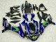 Blau Silber Schwarz Grün MoviStar 2015-2019 Yamaha YZF R1 Motorrad Verkleidung