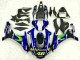 Blau Silber Schwarz Grün MoviStar 2015-2019 Yamaha YZF R1 Motorrad Verkleidung