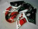 Weiß Rot Glänzendes Schwarz 1998-2002 Yamaha YZF R6 Motorrad Verkleidung