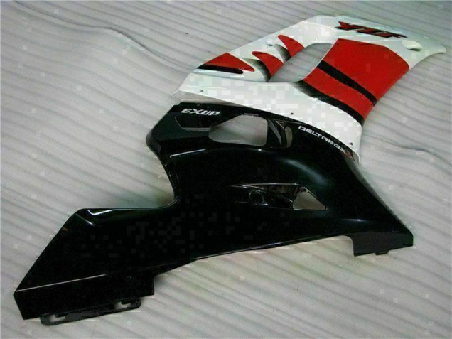 Weiß Rot Glänzendes Schwarz 1998-2002 Yamaha YZF R6 Motorrad Verkleidung