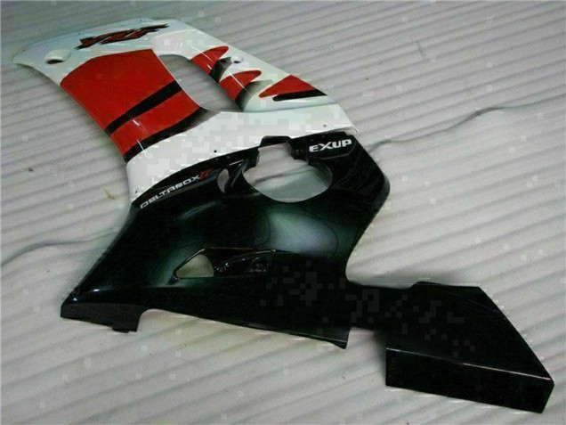 Weiß Rot Glänzendes Schwarz 1998-2002 Yamaha YZF R6 Motorrad Verkleidung