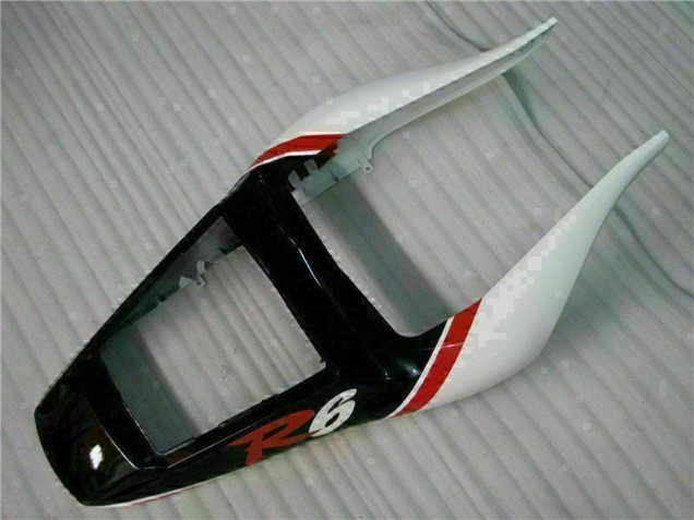Weiß Rot Glänzendes Schwarz 1998-2002 Yamaha YZF R6 Motorrad Verkleidung