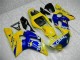 Gelb Blau Weiß Kamel Motul 1998-2002 Yamaha YZF R6 Motorrad Verkleidung