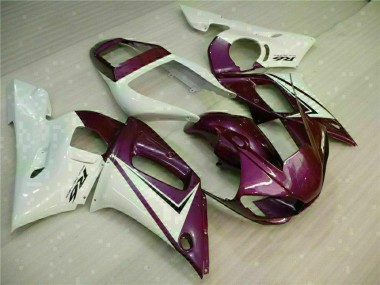 Weiß Lila 1998-2002 Yamaha YZF R6 Motorrad Verkleidung