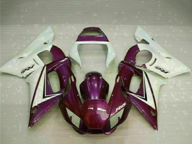 Weiß Lila 1998-2002 Yamaha YZF R6 Motorrad Verkleidung