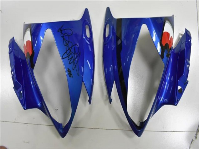 Blau Gelb Glänzendes Schwarz Hai 2006-2007 Yamaha YZF R6 Motorrad Verkleidung