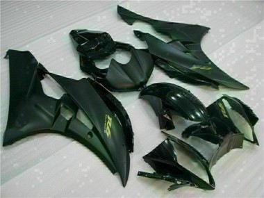 Glänzendes Schwarz Matt Schwarz Gold Aufkleber 2006-2007 Yamaha YZF R6 Motorrad Verkleidung