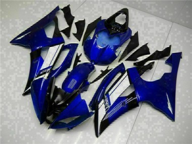Blau Weiß 2008-2016 Yamaha YZF R6 Motorrad Verkleidung