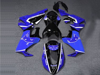 Blau Weiß Glänzendes Schwarz Bull 2017-2023 Honda CBR1000RR Motorrad Verkleidung