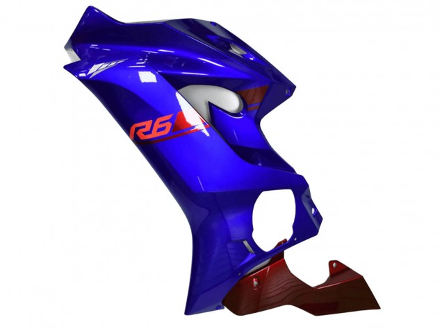 Blau Rot 2017-2023 Yamaha YZF R6 Motorrad Verkleidung