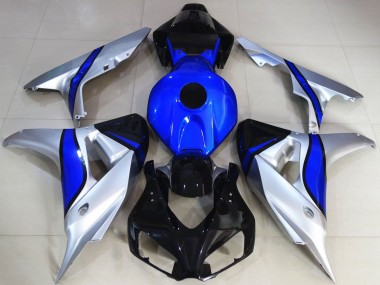 Silber Blau Glänzendes Schwarz 2006-2007 Honda CBR1000RR Motorrad Verkleidung