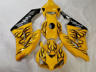 Gelb Schwarz Flamme 2012-2016 Honda CBR1000RR Motorrad Verkleidung