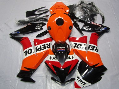 Orange Weiß Rot Glänzendes Schwarz Repsol 2012-2016 Honda CBR1000RR Motorrad Verkleidung