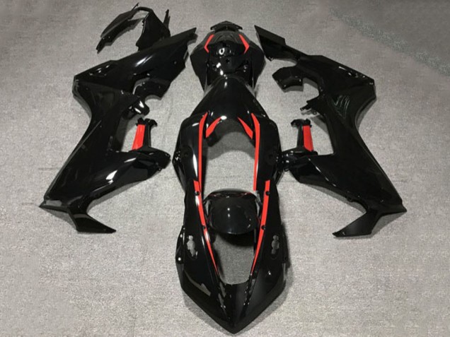 Glänzendes Schwarz mit Rot Linie 2017-2023 Honda CBR1000RR Motorrad Verkleidung