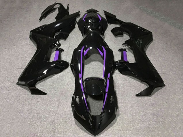 Glänzendes Schwarz Lila Linie 2017-2023 Honda CBR1000RR Motorrad Verkleidung
