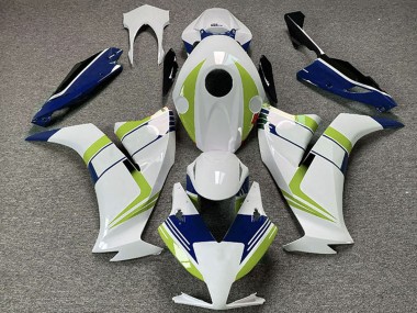 Weiß Grün Blau 2012-2016 Honda CBR1000RR Motorrad Verkleidung