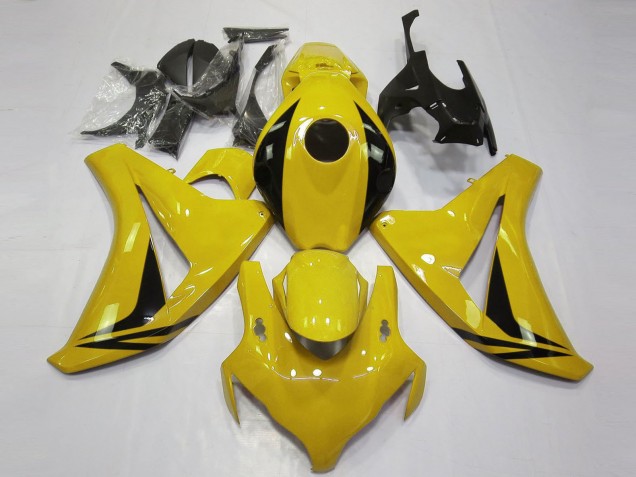 Gelb Glänzendes Schwarz OEM Stil 2008-2011 Honda CBR1000RR Motorrad Verkleidung