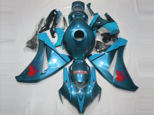 Blau Grün Blau Rot 2008-2011 Honda CBR1000RR Motorrad Verkleidung