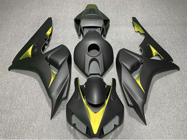 Matt Schwarz Gelb 2006-2007 Honda CBR1000RR Motorrad Verkleidung
