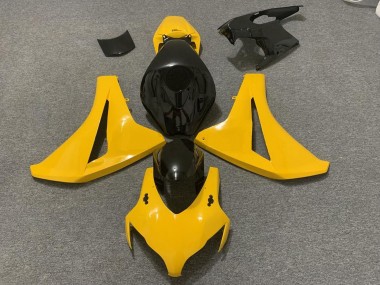 Gelb Glänzendes Schwarz 2008-2011 Honda CBR1000RR Motorrad Verkleidung