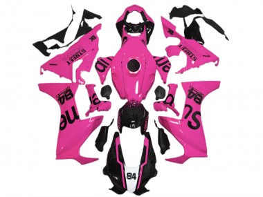Rosa Glänzendes Schwarz Street Flava 2017-2023 Honda CBR1000RR Motorrad Verkleidung