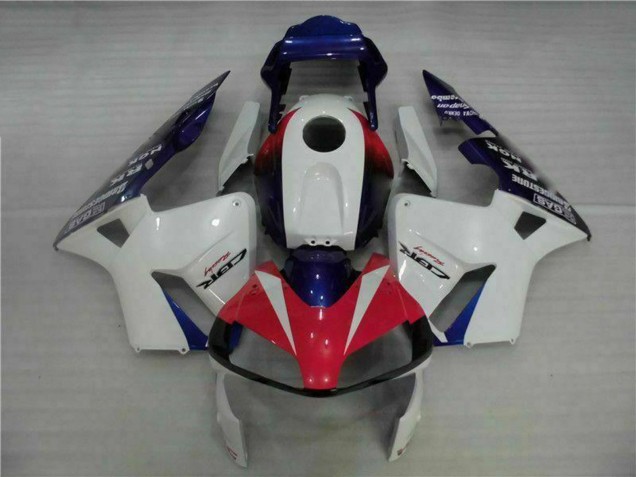 Weiß Rot Blau 2003-2004 Honda CBR600RR Motorrad Verkleidung