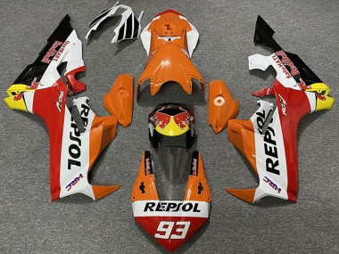 Orange Weiß Gelb Rot Glänzendes Schwarz Red Bull Repsol 93 2017-2023 Honda CBR1000RR Motorrad Verkleidung