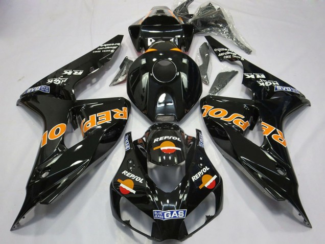 Glänzendes Orange Repsol 2006-2007 Honda CBR1000RR Motorrad Verkleidung