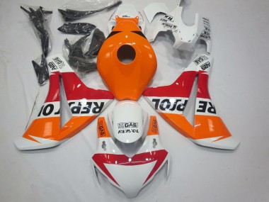 Orange Weiß Rot Glänzendes Schwarz Repsol 2008-2011 Honda CBR1000RR Motorrad Verkleidung