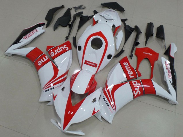 Weiß Rot Supreme 2012-2016 Honda CBR1000RR Motorrad Verkleidung